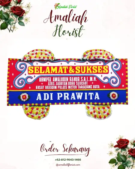 Papan Bunga Ucapan Selamat Tewah