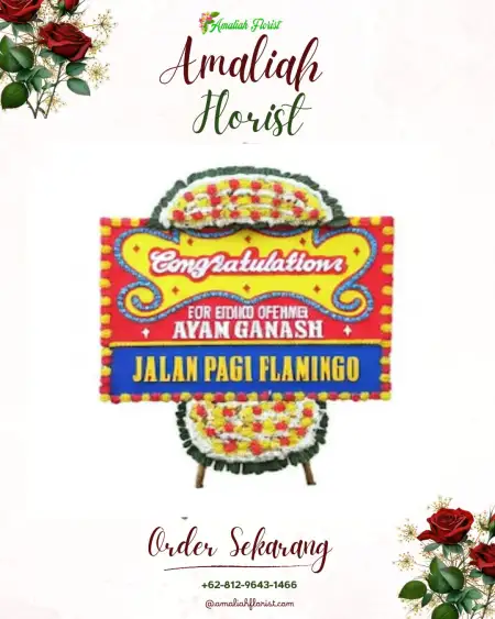 Sewa Papan Bunga Tewah