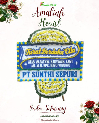 Papan Bunga Duka di Tewah